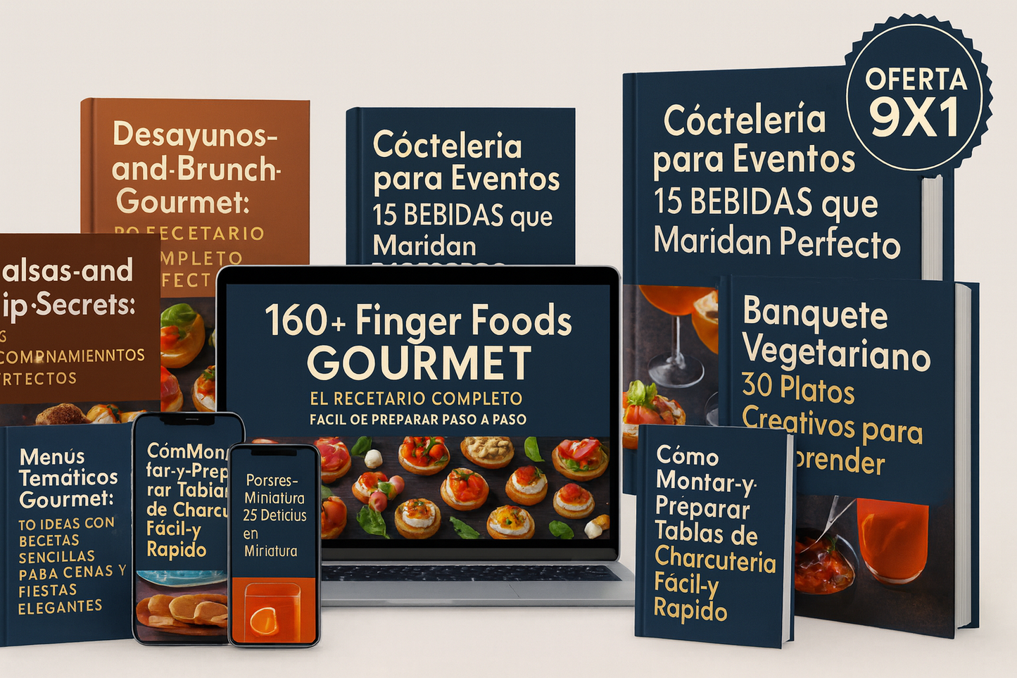 📦 Combo Gourmet 9X1: 3 eBooks + 6 Bonus Exclusivos