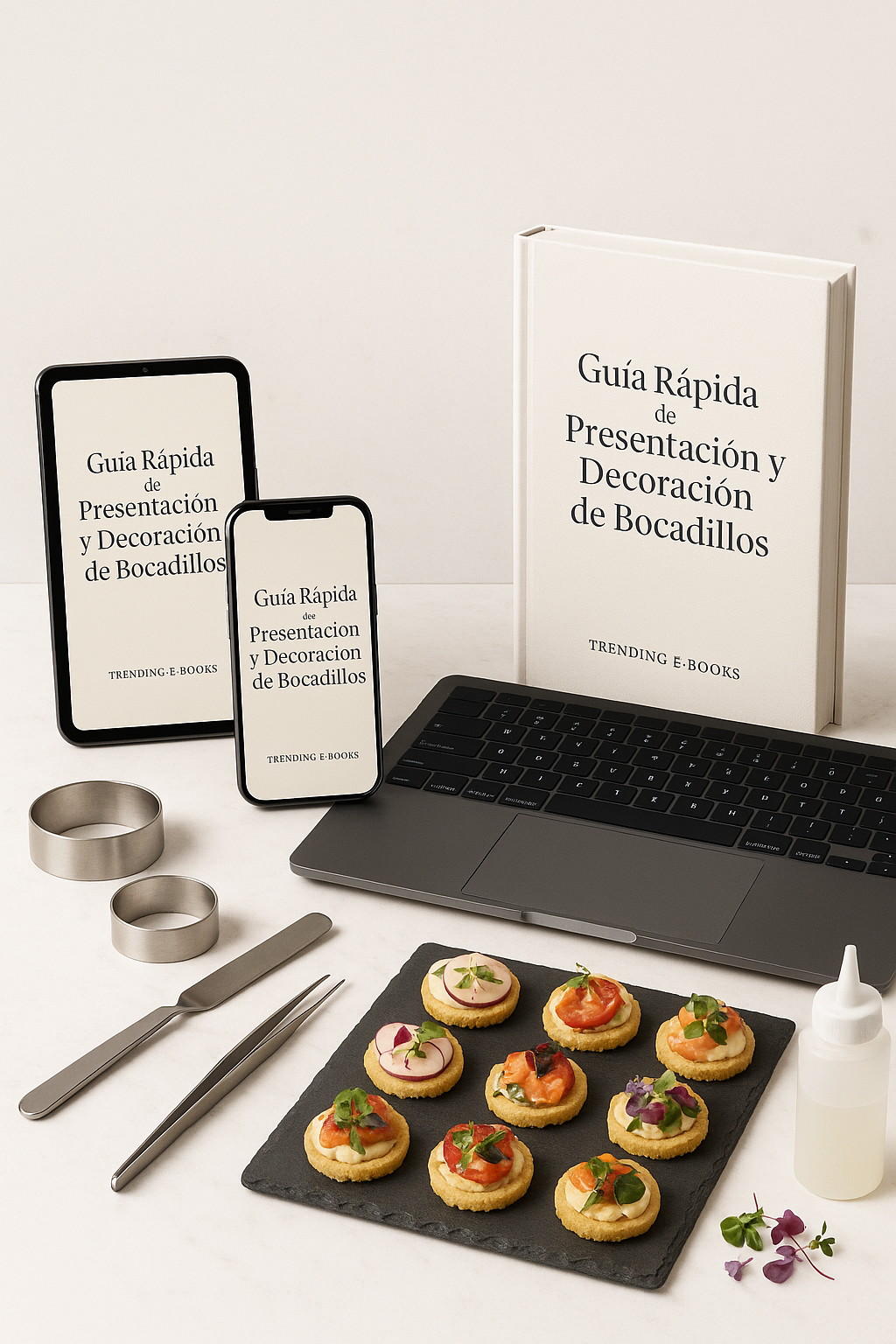 Guía Rápida de Presentación y Decoración de Bocadillos